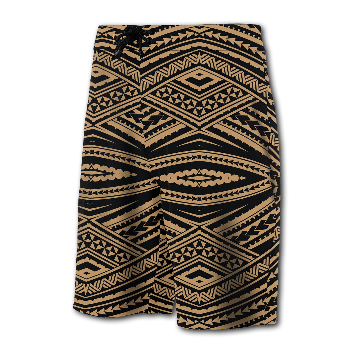 Hawaii Polynesian Tatau Board Shorts Gold - Polynesian Pride