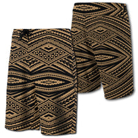 Hawaii Polynesian Tatau Board Shorts Gold Men Gold - Polynesian Pride
