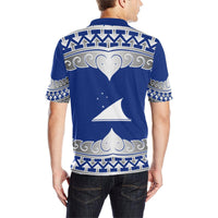 Tokelau Polo Shirt Tokelauan Wave Style - Polynesian Pride