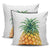 Pineapple Dottie Pillow Covers One Size Zippered Pillow Cases 18"x 18" (Twin Sides) (Set of 2) Black - Polynesian Pride