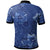 Polynesian Polo Shirt Hibiscus Blue - Polynesian Pride