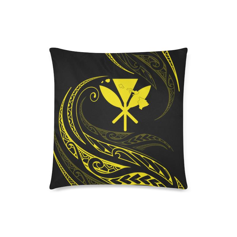 Kanaka Pillow Covers - Yellow - Frida Style - Polynesian Pride