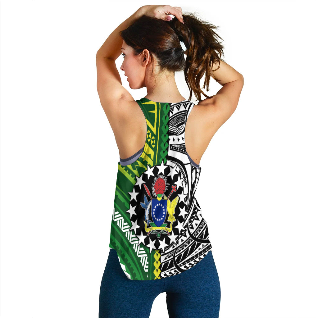 Cook Islands Unique Women Racerback Tank Polynesia Pattern LT13 - Polynesian Pride