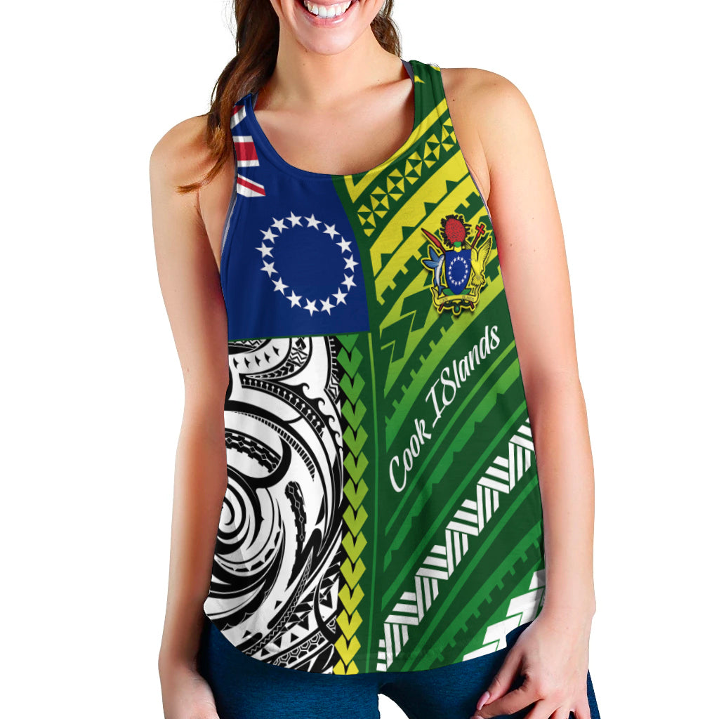 Cook Islands Unique Women Racerback Tank Polynesia Pattern LT13 - Polynesian Pride