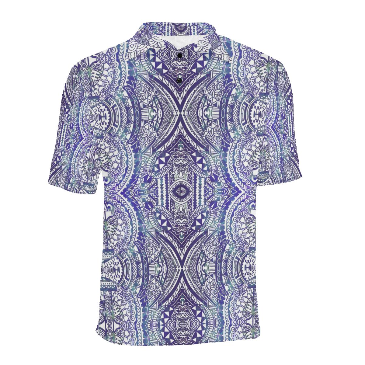 Polynesian Polo Shirt Violet - Polynesian Pride