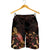 FiJi Polynesian Men's Shorts - Turtle With Blooming Hibiscus Gold - Polynesian Pride