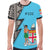 Fiji Pattern All Over T Shirt Fiji Flag Coat of Arms Polynesian Tattoo - Polynesian Pride