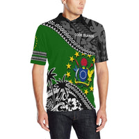 Cook Islands Polo Shirt Fall In The Wave - Polynesian Pride