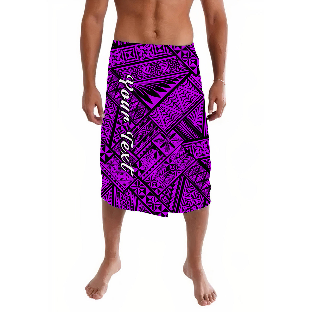 Custom Polynesia Lavalava Ngatu Tonga Pattern Special Purple LT13 Purple - Polynesian Pride