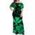 Hawaii Off Shoulder Long Dress Polynesia Green Kanaka Maoli LT13 Women Green - Polynesian Pride