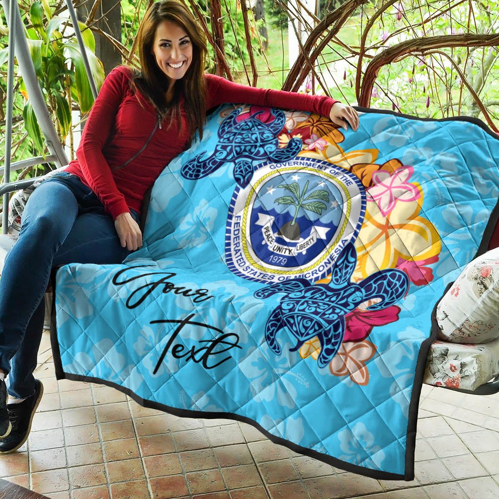 Federated States of Micronesia Custom Personalised Premium Quilt - Tropical Style - Polynesian Pride