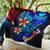 Wallis and Futuna Custom Personalised Premium Quilt - Vintage Tribal Mountain - Polynesian Pride