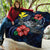 Hawaii Polynesian Premium Quilt - Blue Turtle Hibiscus - Polynesian Pride