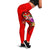 Fiji Polynesian Women's Leggings - Floral With Seal Red - Polynesian Pride