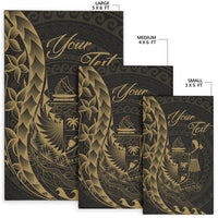 Fiji Area Rug - Custom Polynesian Pattern Style Gold Color - Polynesian Pride