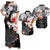 Custom Hawaiian Tribal Hammerhead Shark Tattoo Matching Hawaiian Shirt and Dress with Polynesian Hibiscus Black White LT6 Art - Polynesian Pride