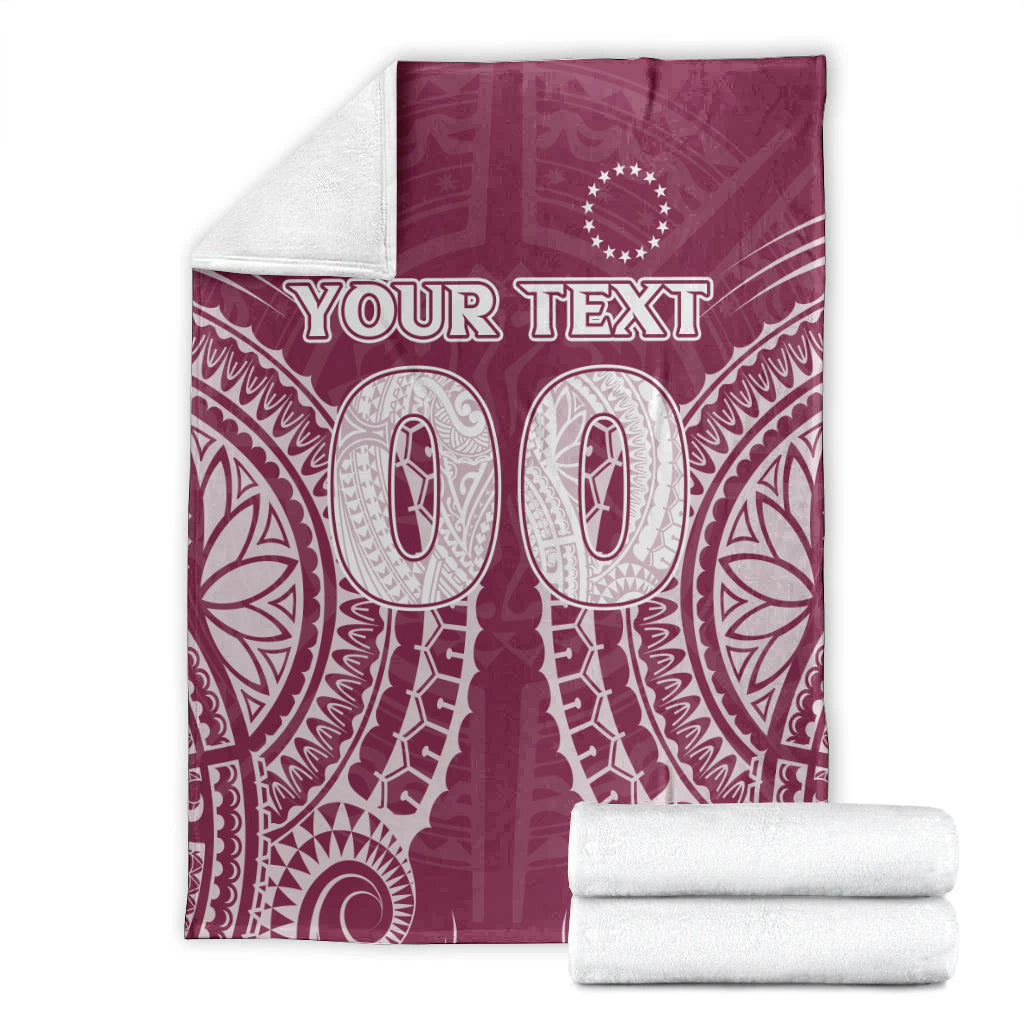 (Custom Personalised) Cook Islands Mangaia Blanket - Tribal Pattern - LT12 - Polynesian Pride