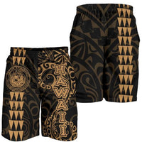 Hawaii Coat Of Arms Men's Shorts Gold Gold - Polynesian Pride