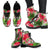 Hawaii Pink Hibiscus Leather Boots - Polynesian Pride