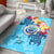 Federated States of Micronesia Area Rug - Custom Personalised Tropical Style Blue - Polynesian Pride