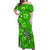 Custom Matching Hawaiian Outfits For Couples Dress and Hawaiian Shirt Polynesia Green Hibiscus and Map Mystical LT13 - Polynesian Pride