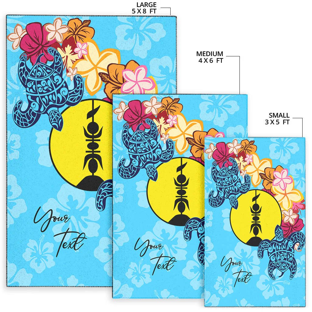 New Caledonia Area Rug - Custom Personalised Tropical Style - Polynesian Pride