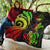 Marshall Islands Premium Quilt - Reggae Tentacle Turtle Crest - Polynesian Pride