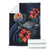 Tahiti Polynesian Premium Blanket - Blue Turtle Hibiscus - Polynesian Pride