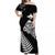 Papua New Guinea and New Zealand Off Shoulder Long Dress Maori Polynesian LT13 Long Dress Black - Polynesian Pride