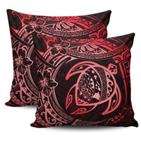 Hawaiian Turtle Polynesian Red Pillow Covers - Polynesian Pride