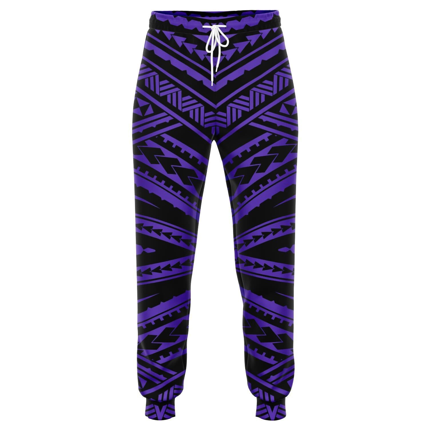 Polynesian Tatau Violet Joggers Unisex Violet - Polynesian Pride