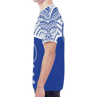 Chuuk States New All Over Print T Shirt Chuuk Love & F S M Seal Blue Version - Polynesian Pride