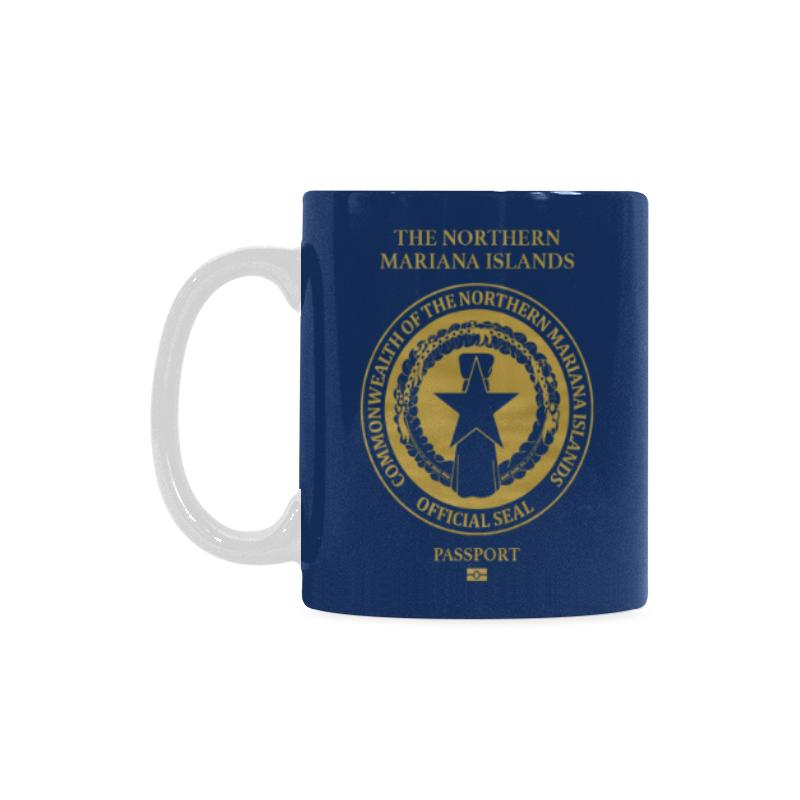The Northern Mariana Islands Passport White Mug One Style One Size Blue - Polynesian Pride