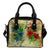 Hibiscus Shoulder Handbag 12 One Size Black - Polynesian Pride