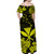 Hawaii Off Shoulder Long Dress Polynesia Yellow Kanaka Maoli LT13 - Polynesian Pride