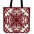 Hawaiian Quilt Tradition Red Tote Bag Tote Bag One Size Red - Polynesian Pride