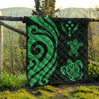 Kosrae Premium Quilt - Green Tentacle Turtle - Polynesian Pride