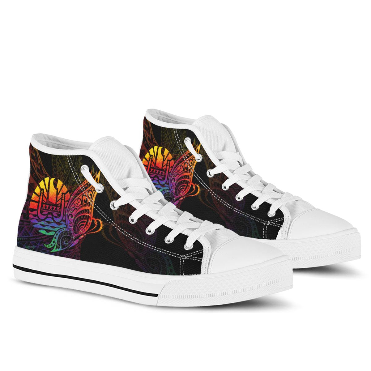 Tahiti High Top - Butterfly Polynesian Style - Polynesian Pride