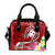 Fiji Shoulder Handbag - Turtle Plumeria (Red) - Polynesian Pride