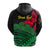 Custom Vanuatu Espiritu Santo Zip Hoodie Kava With Hibiscus LT12 - Polynesian Pride