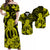 His And Her Hawaiian Matching Outfits Hawaii Matching Polynesia Yellow Octopus Dress and Hawaiian Shirt LT13 Yellow - Polynesian Pride