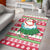 Hawaii Area Rug Christmas - Santa Hula Dancing RED - Polynesian Pride