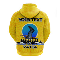 Custom American Samoa Zip up Hoodie Fuao of Vatia Pride LT12 - Polynesian Pride