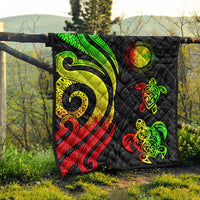 Northern Mariana Islands Premium Quilt - Reggae Tentacle Turtle - Polynesian Pride