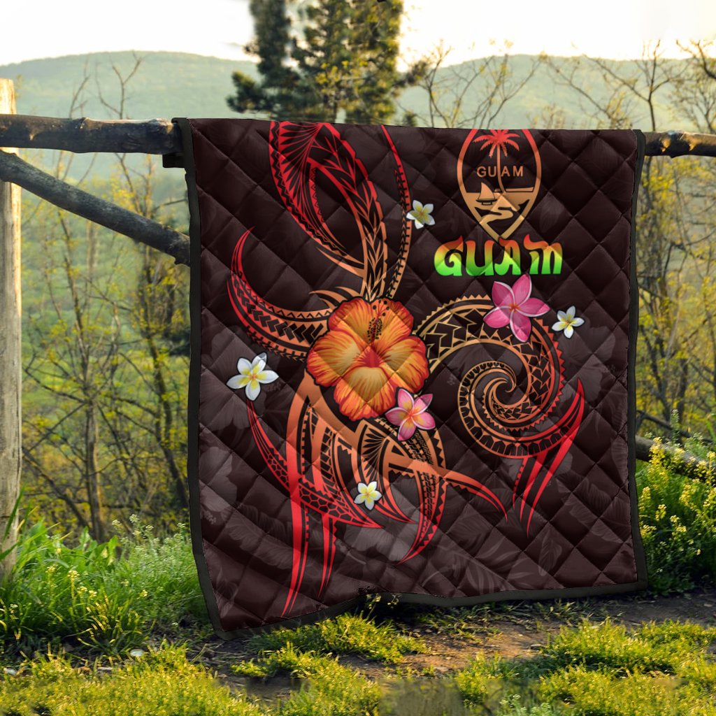 Guam Polynesian Premium Quilt - Legend of Guam (Red) - Polynesian Pride