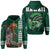 Polynesian Warrior Helmet Football Kanaka Kakau Hawaii Zip Hoodie Green Unisex Green - Polynesian Pride