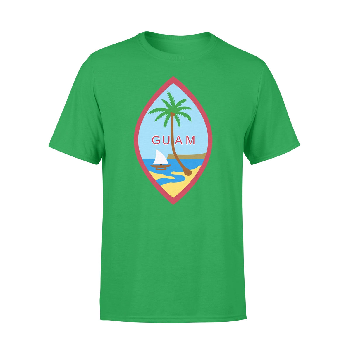 Guam T Shirt Guam Coat of Arm - Polynesian Pride