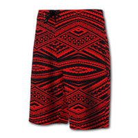 Hawaii Polynesian Tatau Board Shorts Red - Polynesian Pride