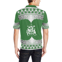 Norfolk Island Polo Shirt Wave Style - Polynesian Pride
