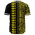 Hawaii Polynesian Kakau Baseball Jersey V.4 - Freestyle - Yellow - Polynesian Pride